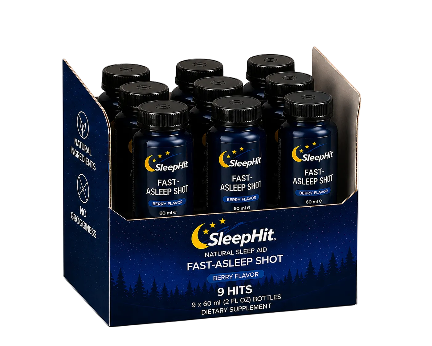 SleepHit Sleep Shots with natural ingredients