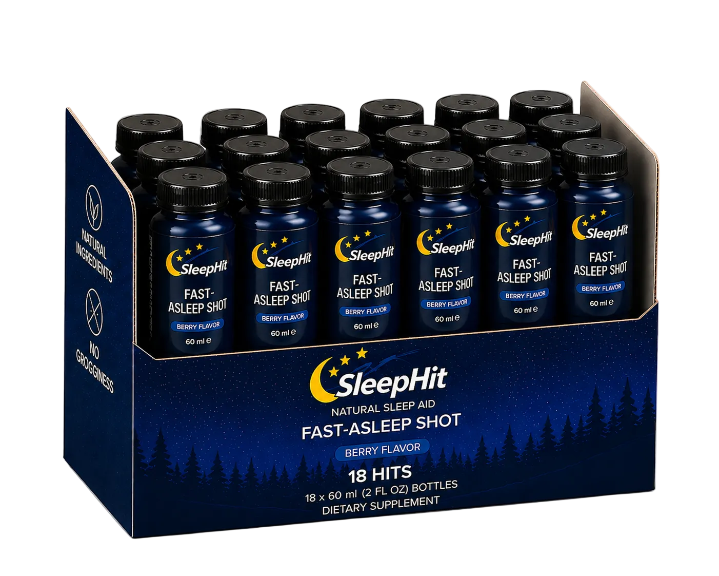 SleepHit Sleep Shots with natural ingredients