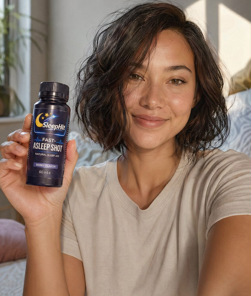 Yuna from South Korea holding SleepHit