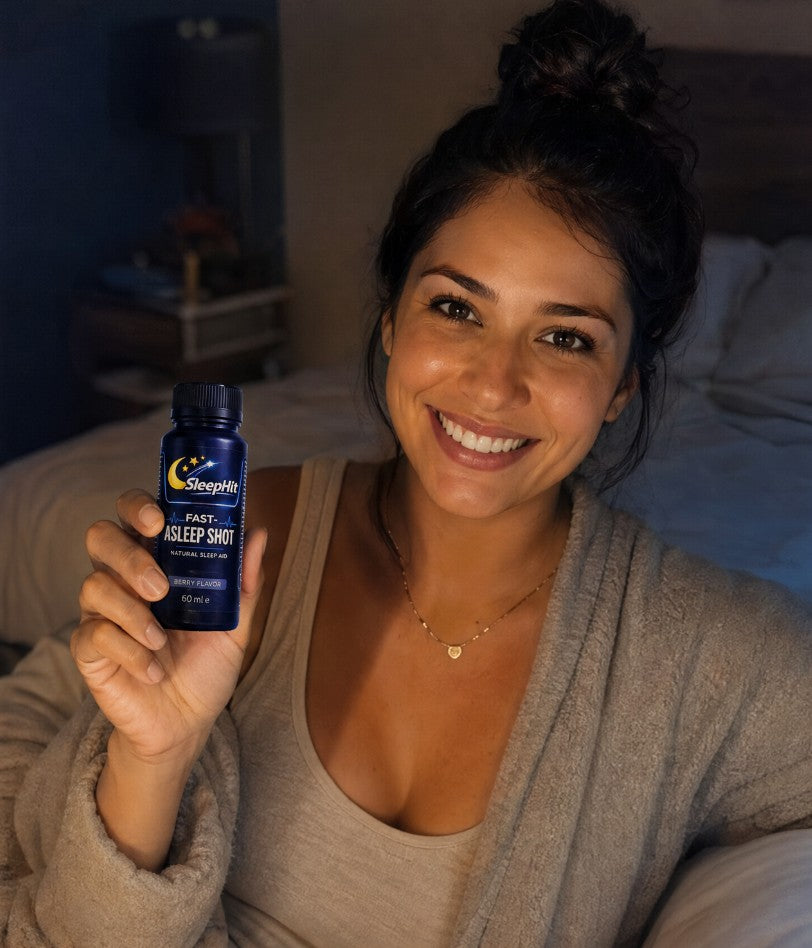 Camila from Brazil holding SleepHit