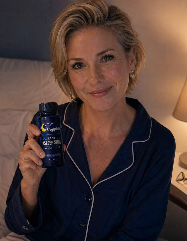 Anna from Germany holding SleepHit